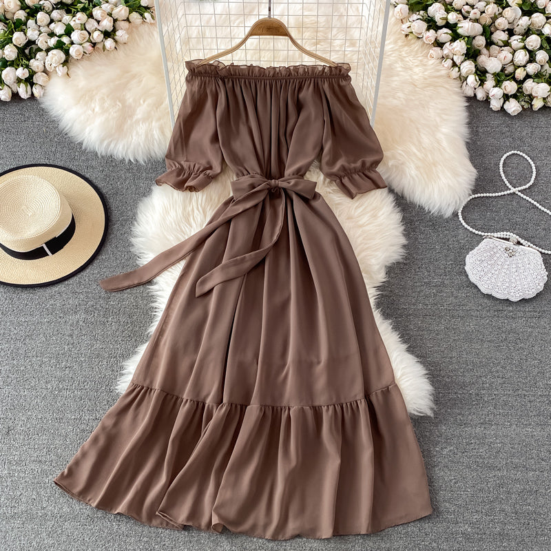 Simple Chiffon Short A Line Dress Fashion Dress  10837