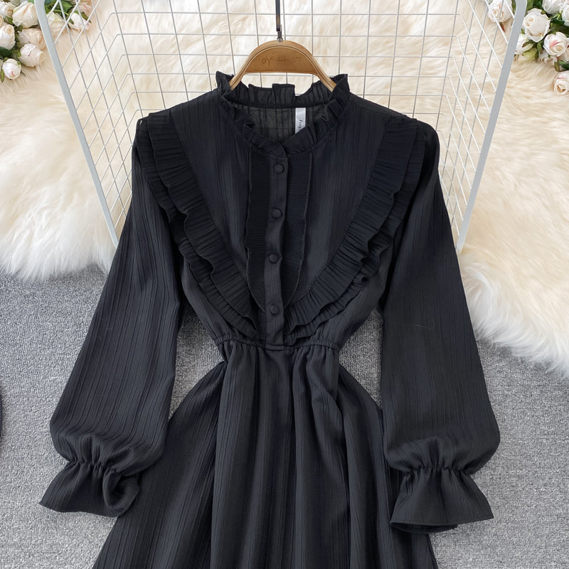 Sweet A Line Chiffon Short Dress Fashion Dress  10796