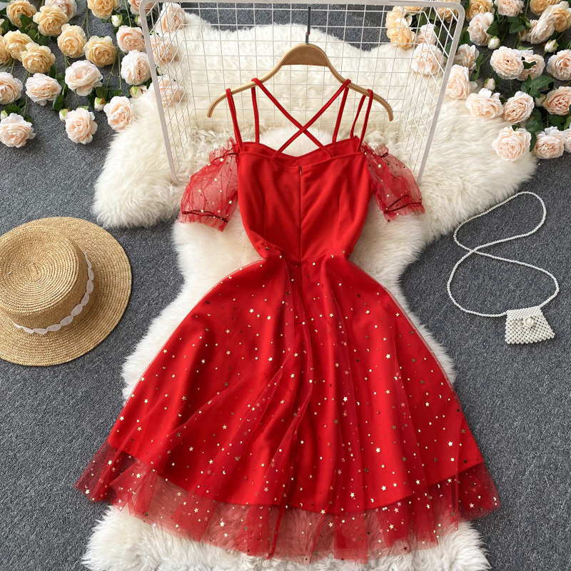 Cute A Line Tulle Short Dress Fashion Dress  10677
