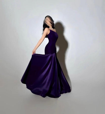 Burgundy Prom Dresses Mermaid Purple Graduation Gown Long