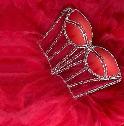 Vestido de fiesta rosa claro de corte A, vestidos de noche largos con cuentas de corteza 
