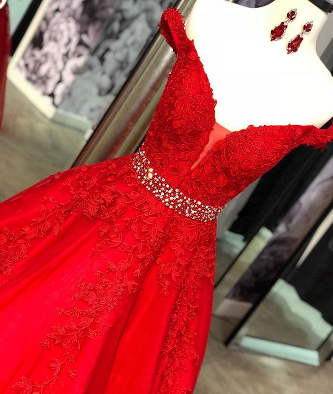 Vestidos de fiesta rojos con hombros descubiertos, vestido de noche largo, vestido formal para ocasiones especiales
