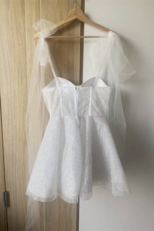 Fashion Silvery Corset Sweetheart Sequin Design Spaghetti Strap Homecoming Dress TP3762